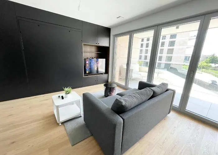 Apartament New In Center With Terrac And Parking Luksemburg